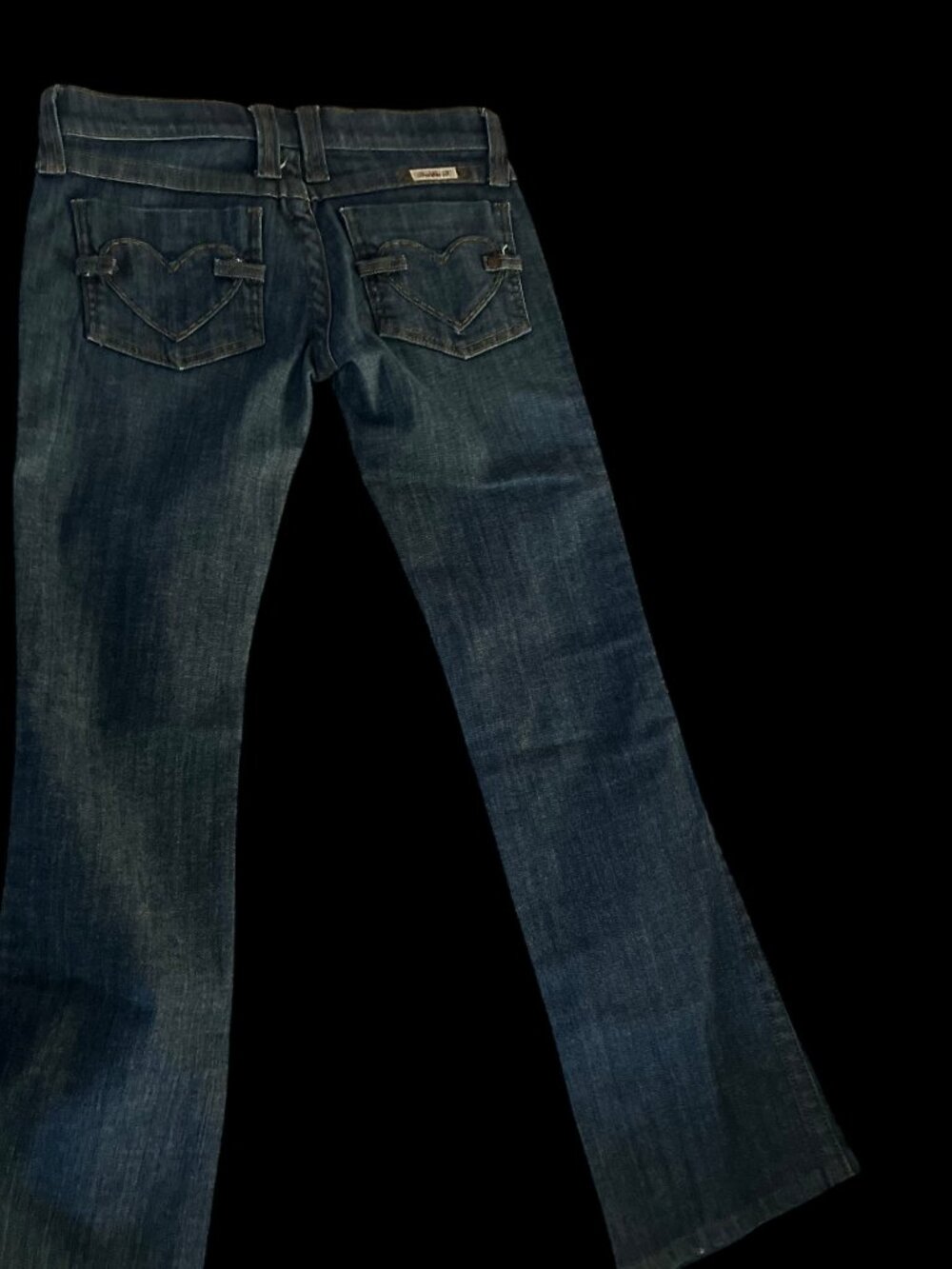 frankie b low rise heart pocket bootcut jeans - Picture 3 of 8